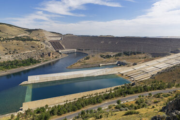 Turkey, Anatolia, South East Anatolia, Sanliurfa Province, Atatuerk Dam and Euphrates River - SIE006216