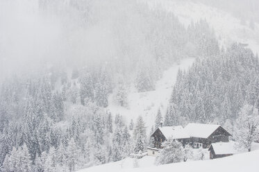 Austria, Salzburg State, Flachau, Farmhouse in winter - HHF004943