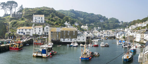 United Kingdom, England, Cornwall, Fishing village Polperro, Harbour - FRF000096