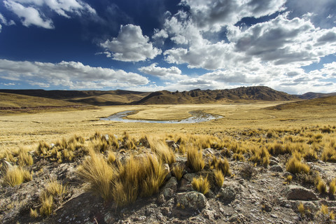 Bolivien, Landschaft zwischen Arequipa und dem Titicacasee, lizenzfreies Stockfoto