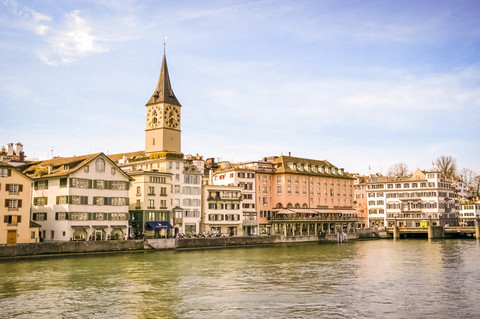 Schweiz, Zürich, Altstadt, lizenzfreies Stockfoto