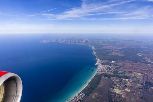 Spanien, Mallorca, Flug über Alcudia - THAF000853