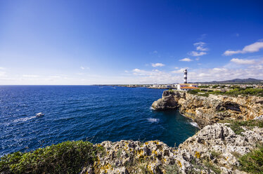 Spanien, Mallorca, Porto Colom, Leuchtturm - THAF000865