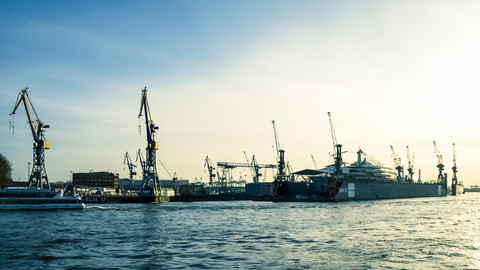 Deutschland, Hamburg, Hafen, lizenzfreies Stockfoto