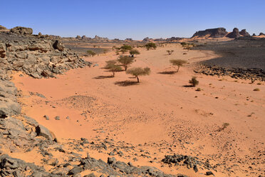 Algerien, Sahara, Tassili N'Ajjer National Park, Tadrart Region, Felsental - ES001458