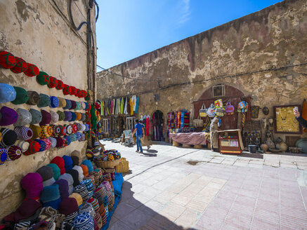 Afrika, Marokko, Essaouira, Altstadt, Stadtmauer Bani Antar und Basar - AMF003220