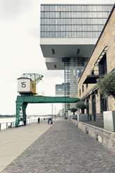 Germany, Cologne, crane houses at River Rhine - MEMF000455