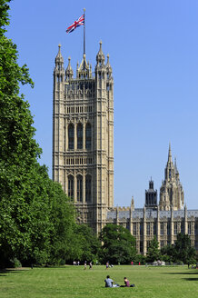 UK, London, Palast von Westminster, Victoria Tower - MIZF000652