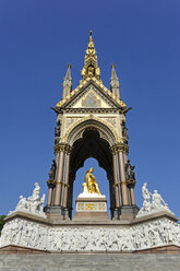 UK, London, Albert Memorial, vergoldete Statue von Prinz Albert - MIZF000658