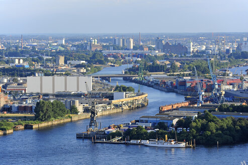 Deutschland, Hamburg, Steinwerder, Hafen und Elbe - MIZF000760