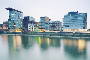 Germany, Dusseldorf, Media Harbour, Old warehouses at Julo Levin Ufer - MEMF000536