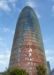 Spanien, Katalonien, Barcelona, Blick auf den Torre Agbar - HLF000774