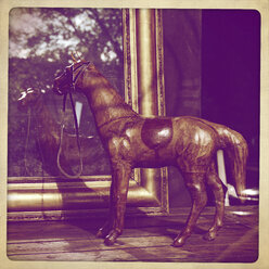 Wooden horse at mirror - HOHF001185