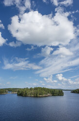 Finnland, Südsavoyen, Mikkeli, Saimaa-See mit Insel - JBF000161