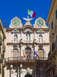 Italien, Sizilien, Trapani, Altstadt, Fassade des Palazzo Cavarretta - AMF003335
