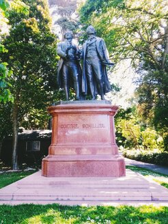 USA, Kalifornien, San Francisco, Goethe-Schiller-Denkmal - BRF000841