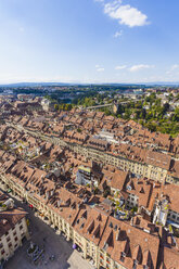 Switzerland, Bern, old town, cityscape from minster - WDF002739