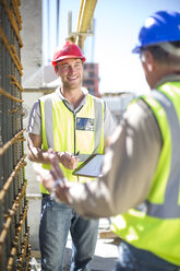 Two construction workers in construction site - ZEF001587