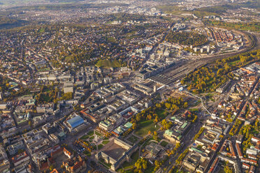 Germany, Baden-Wuerttemberg, Stuttgart, aerial view of city center - WDF002766