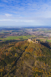 Germany, Baden-Wuerttemberg, aerial view of Hohenzollern Castle - WDF002790