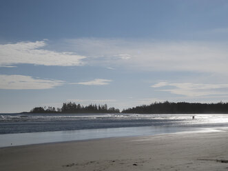 Canada, British Columbia, Vancouver Island, Long Beach, sunset - HLF000815