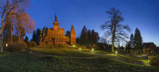 Deutschland, Niedersachsen, Goslar, Stabkirche in Hahnenklee-Bockswiese - PVCF000246