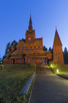 Deutschland, Niedersachsen, Goslar, Stabkirche in Hahnenklee-Bockswiese - PVCF000247