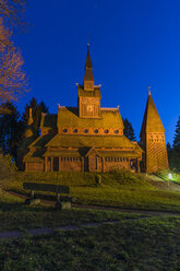 Deutschland, Niedersachsen, Goslar, Stabkirche in Hahnenklee-Bockswiese - PVCF000248