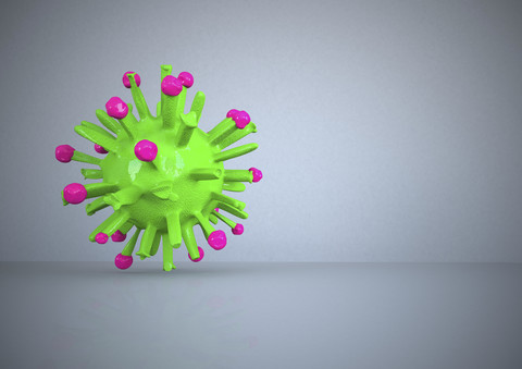 3d-Wiedergabe eines Virus, lizenzfreies Stockfoto