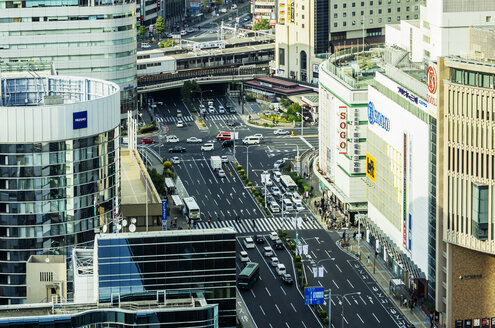 Japan, Kobe, Verkehr im Stadtzentrum - THAF001060
