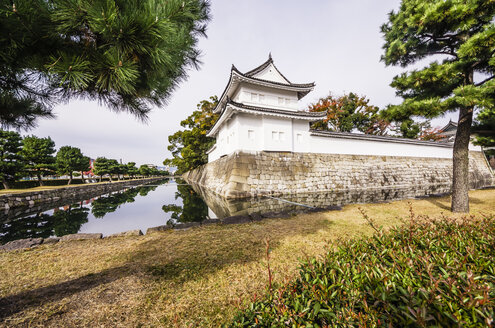 Japan, Kyoto, Burg Nijo, Umfassungsmauer - THAF001097