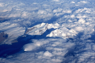 Die Alpen, Luftbild, Wolken, Schnee, Berge - NDF000483
