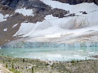 Kanada, Alberta, Jasper National Park, Berg Edith Cavell, Angel Glacier See - HLF000816