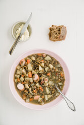 Lentil soup with bockwurst - ECF001663