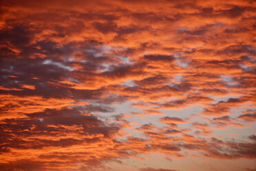 USA, Hawaii, Big Island, Kohala Coast, cloud formation at sunset - BRF000900