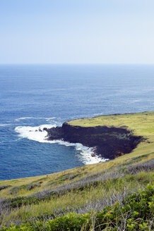 USA, Hawaii, Big Island, Naalehu, Blick auf das Vorgebirge im Süden der Insel - BRF000904