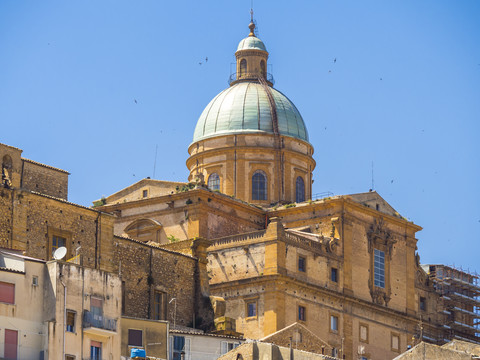 Italien, Sizilien, Provinz von Enna, Piazza Armerina, Kathedrale Maria Santissima Assunta, lizenzfreies Stockfoto