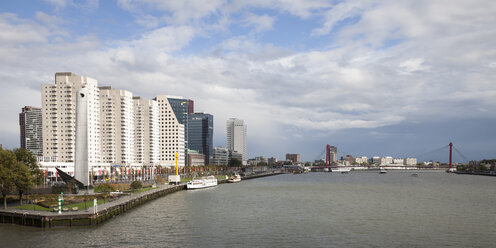 Niederlande, Rotterdam, Boompjes Quay, Fluss Nieuwe Maas - WIF001197