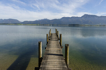 Germany, Bavaria, Swabia, East Allgaeu, Lake Forggensee near Rieden - LBF001000