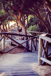 Spain, Andalusia, Huelva, boardwalk through nature park - EHF000028