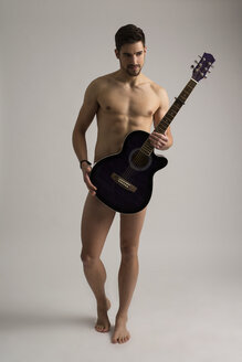 Naked man with guitar - SHKF000129