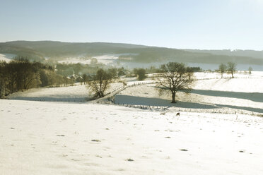 Deutschland, Bergisches Land, Winterlandschaft - ONF000736