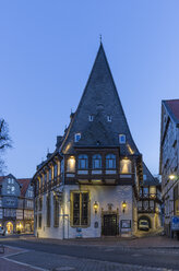 Germany, Goslar, hotel Brusttuch in the evening - PVCF000258