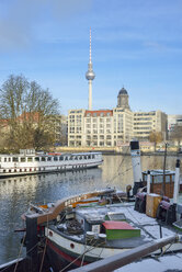 Germany, Berlin, river Spree and TV Tower - RJF000380