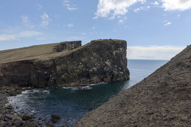 Iceland, cliff coast at Gunnuhver - ATAF000062