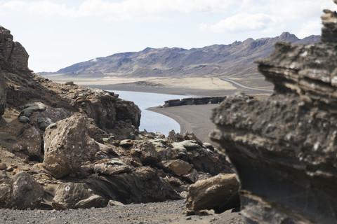 Island, Reykjanes, Kleifarvatn, lizenzfreies Stockfoto