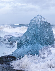 Island, Südostküste, Eis am Meeresufer - ATAF000078