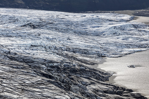 Island, Südisland, Skaftafell-Nationalpark, Skaftafellsjoekull, lizenzfreies Stockfoto