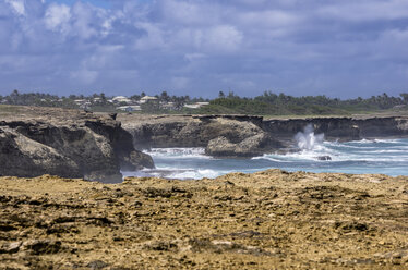 Karibik, Antillen, Kleine Antillen, Barbados, Atlantischer Ozean, Felsenküste - THAF001115