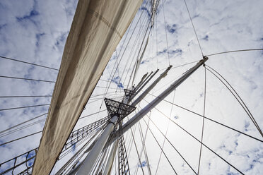 Rigging with sail of a sailing ship - FOF007539